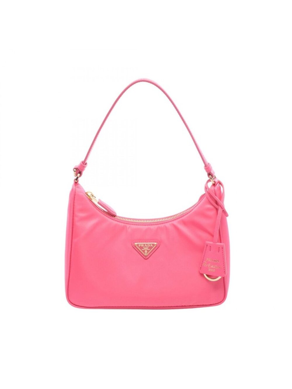 Prada Tessuto Saffiano Nylon Leather Shoulder Bag